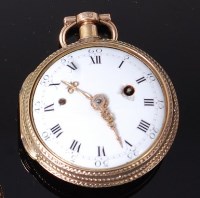 Lot 3342 - A 19th century continental 18ct gold and...