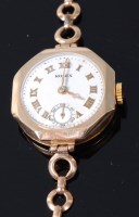 Lot 3358 - A vintage ladies Rolex 9ct gold cased...