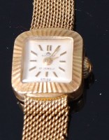 Lot 3389 - A ladies Boucherer 18ct gold cased dress watch,...