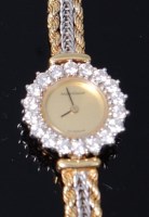 Lot 3391 - A Jaeger LeCoultre ladies 18ct gold diamond...