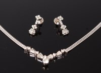 Lot 3397 - An Indian 18ct white gold and diamond set...