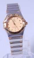 Lot 3426 - A ladies bi-metal Omega Constellation bracelet...