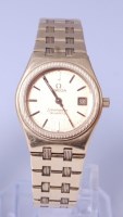 Lot 3428 - A ladies Omega Seamaster 18ct gold cased...