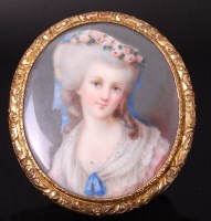 Lot 3439 - 19th century English school - Bust portrait of...