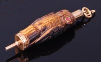 Lot 3449 - A Sampson Morden 18ct gold and carved wood...