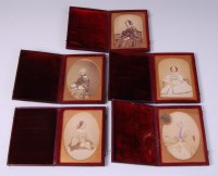 Lot 3455 - *A Victorian hand-coloured daguerreotype three-...