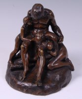 Lot 3463 - A late 19th century French patinated bronze...