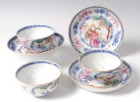 Lot 3506 - A set of three 19th century Chinese porcelain...