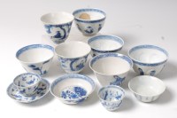 Lot 3508 - *A collection of Chinese export porcelain blue...