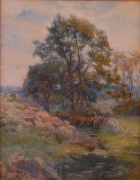 Lot 3540 - Francis Berry - A winding path and a stony...
