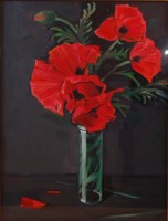 Lot 3566 - Alexander Robb (Scottish b.1950) - Poppies in...