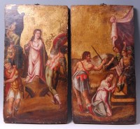 Lot 3573 - 17th century Continental school - Pair; St...