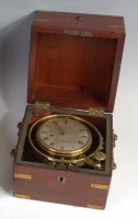Lot 3584 - An early 19th century mahogany cased marine...