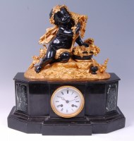 Lot 3591 - A late 19th century French gilt and patinated...