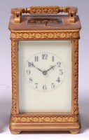 Lot 3593 - A circa 1900 French lacquered brass carriage...