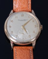 Lot 3413 - A gents International Watch Company (IWC) 9ct...