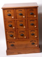 Lot 3622 - An oak and crossbanded squarefront utility...
