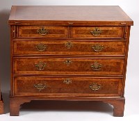 Lot 3623 - A large mid-18th century style figured walnut...