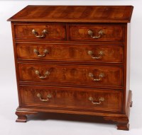 Lot 3624 - A William & Mary style oyster veneered and...