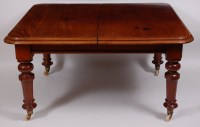 Lot 3625 - A Victorian mahogany extending dining table,...
