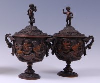 Lot 3462 - A pair of mid-19th century Italian heavy cast...