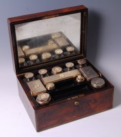 Lot 3476 - A Victorian rosewood and brass bound...