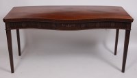 Lot 3632 - A George III mahogany hall table, the...