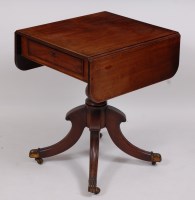Lot 3637 - A Regency mahogany pedestal supper table, the...