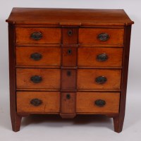 Lot 3654 - A 19th century Dutch elm commode, fitted with...
