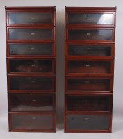 Lot 3663 - A pair of circa 1910 Globe Wernicke mahogany...