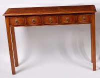 Lot 3672 - A Georgian style burr elm and mahogany...