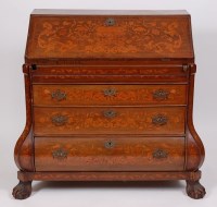 Lot 3676 - A 19th century Dutch walnut and floral...
