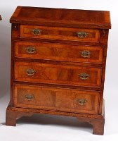 Lot 3679 - A mid-18th century style flame mahogany...