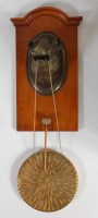 Lot 3681 - A circa 1900 bronze and oak hanging novelty...