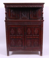 Lot 3686 - *An early 19th century joined oak and specimen...