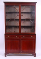Lot 3687 - *A pair of 19th century mahogany bookcase...