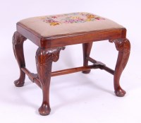 Lot 3688 - *A George II walnut dressing stool, having...