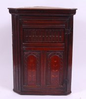 Lot 3701 - *An 18th century joined oak hanging corner...