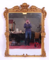 Lot 3710 - *A Victorian giltwood and gesso overmantel...