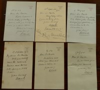 Lot 1023 - ROBERTS, Field Marshall Lord, 6 short signed...