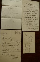 Lot 1013 - Collection of signed letters, from Lords...