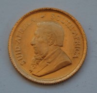 Lot 171 - South Africa, 1980 gold 1/10 krugerrand, obv....