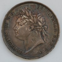 Lot 8 - Great Britain, 1822 crown, George IV laureate...