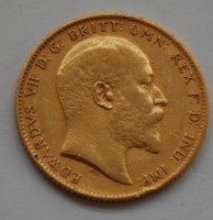 Lot 115 - Great Britain, 1903 gold full sovereign,...