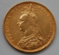 Lot 129A - Great Britain, 1890 gold full sovereign,...