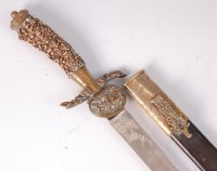 Lot 500 - A German 1933 ceremonial Hirshfanger, the 38cm...