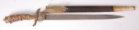 Lot 500 - A German 1933 ceremonial Hirshfanger, the 38cm...