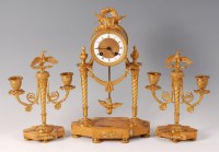 Lot 1550 - A late 19th century French gilt bronze and...