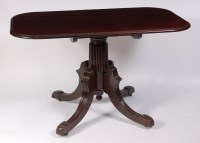 Lot 1644 - A Regency mahogany pedestal breakfast table,...