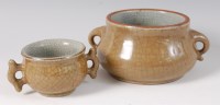 Lot 1417 - A Chinese Qing Dynasty crackle glazed...